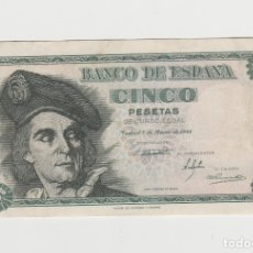 Billetes españoles: 5 PESETAS- 5 DE MARZO DE 1948-SC-. Lote 183034133