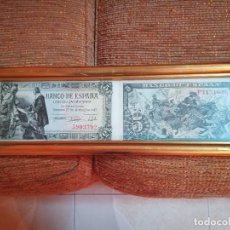 Billetes españoles: 2 BILLETES 5 PTS 15 JUNIO 1945 ENMARCADOS SIN CIRCULAR. SIN SERIE Y SERIE F. Lote 184009053