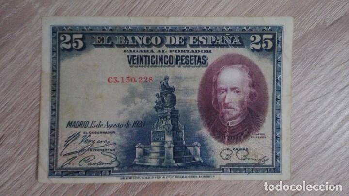 Billetes espa&ntilde;oles: BILLETE 25 PESETAS-BANCO DE ESPA&Ntilde;A-A&Ntilde;O 1928.SERIE C3.
