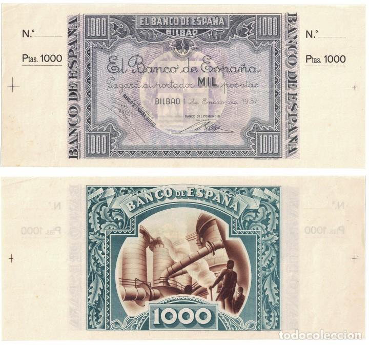 Billetes españoles: 1000 Pesetas 1937 Bilbao Banco del Comercio, original - Foto 1 - 196817815