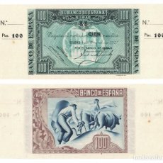 Billetes españoles: 100 PESETAS 1937 BILBAO BANCO DE BILBAO, ORIGINAL