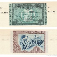 Billetes españoles: 100 PESETAS 1937 BILBAO BANCO DE VIZCAYA, ORIGINAL