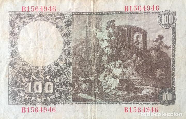 Billetes espa&ntilde;oles: 100 PTS 2 mayo 1948 CON SERIE BC - Foto 2