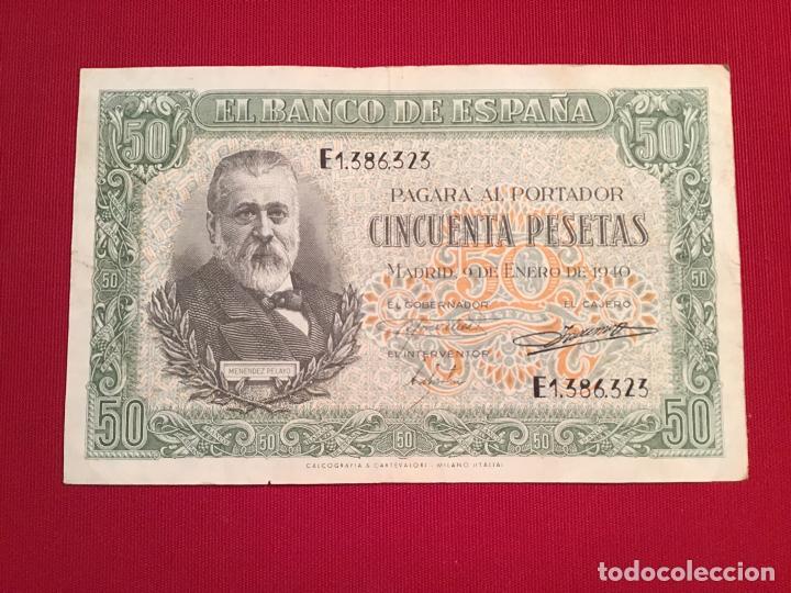 Billetes espa&ntilde;oles: 50 PTS MEN&Eacute;NDEZ PELAYO - Foto 1