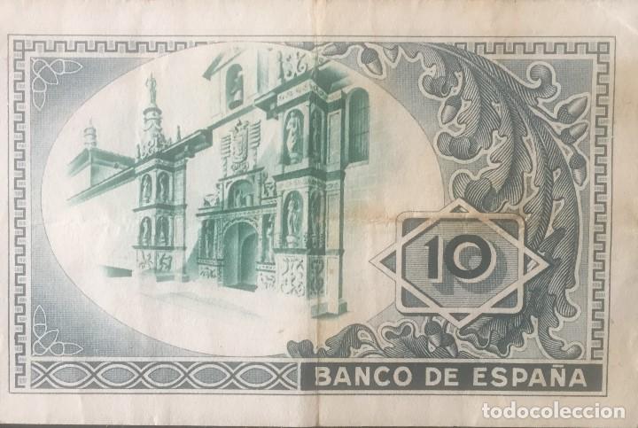 Billetes espa&ntilde;oles: 10 PTS 1 ENE 1937  MBC - Foto 2