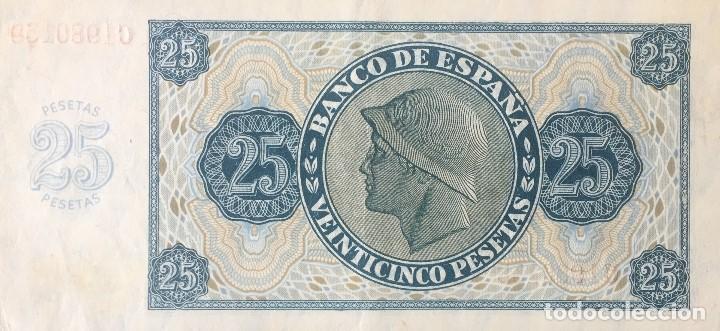 Billetes espa&ntilde;oles: 25 PTS 21 NOV 1936 EBC++ - Foto 2