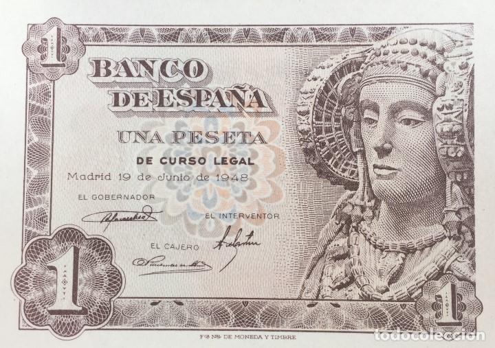 Billetes espa&ntilde;oles: 1 PTA 19 JUN 1948 CS PLANCHA - Foto 1