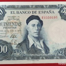 Billetes españoles: BILLETE 500 PESETAS 1954 EBC SERIE U ORIGINAL T191