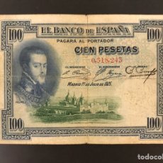 Billetes españoles: BILLETE 100 PESETAS DE 1925. SIN SERIE