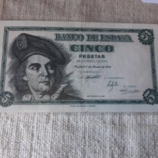 Billetes españoles: K07559674 5 PESETAS 5 MARZO 1948 BANCO ESPAÑA NUMISMÁTICA COLISEVM