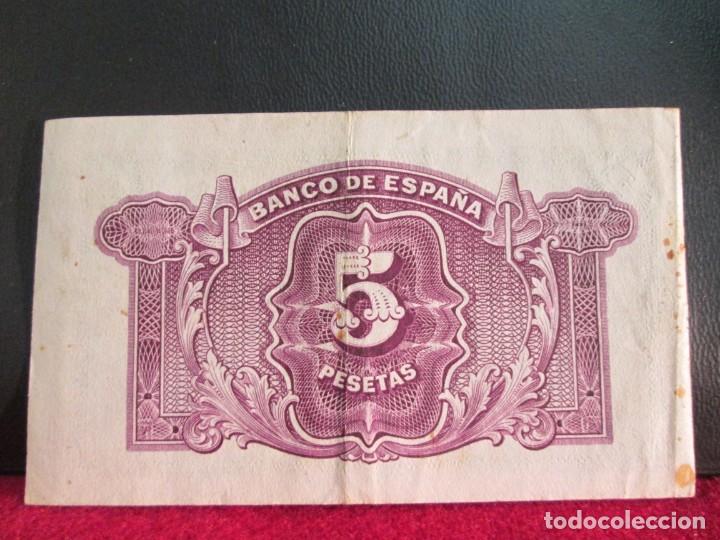 Billetes espa&ntilde;oles: 5 PESETAS EMISION 1935 - Foto 2