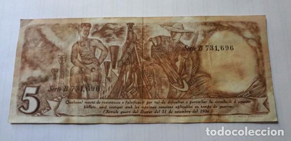 Billetes espa&ntilde;oles: Billete de la Generalitat de Catalu&ntilde;a - Foto 2