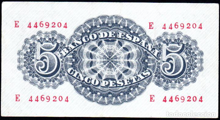 Billetes espa&ntilde;oles: 5 PESETAS - ABRIL 1947 - SERIE E - SENECA - Foto 2