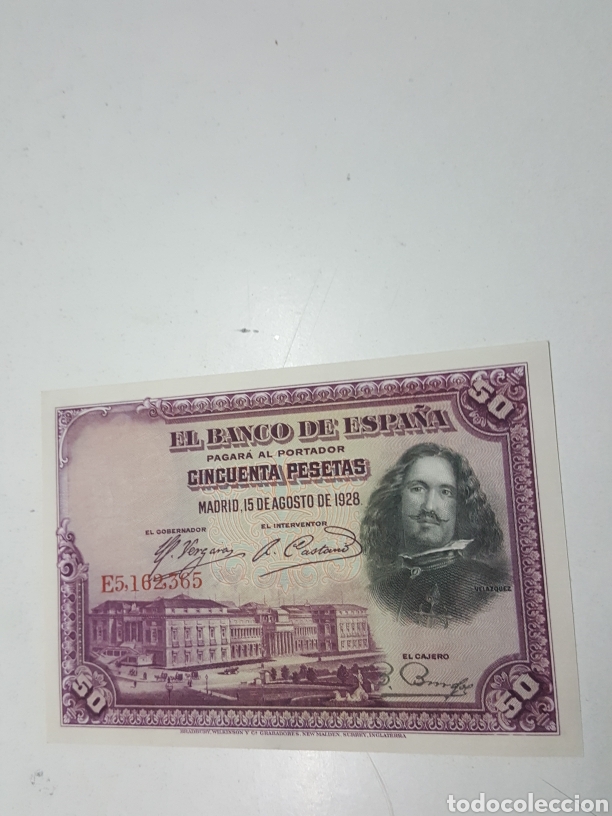 Billetes espa&ntilde;oles: Billete 50 pesetas Serie E Vel&aacute;zquez S.C. a&ntilde;o 1928