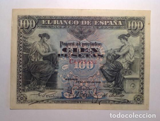 Billetes espa&ntilde;oles: BILLETE 100 PESETAS 1906 - Foto 1