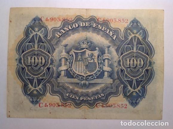 Billetes espa&ntilde;oles: BILLETE 100 PESETAS 1906 - Foto 2
