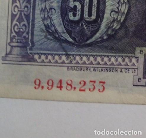 Billetes espa&ntilde;oles: BILLETE 50 PESETAS 1931. - Foto 3