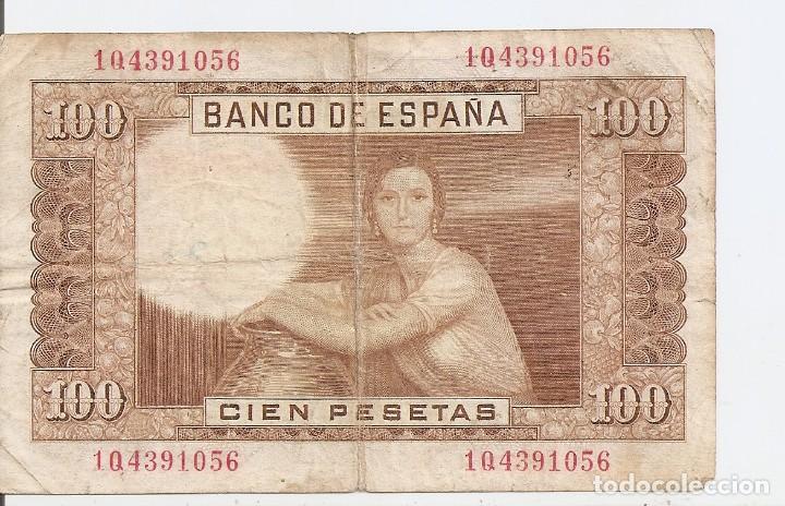 Billetes espa&ntilde;oles: ESPA&Ntilde;A 100 PESETAS 1953 BC - Foto 2