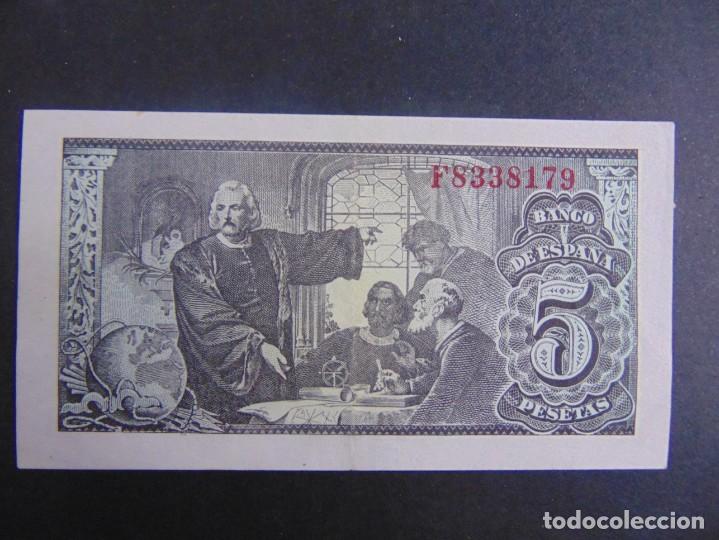 Billetes espa&ntilde;oles: 5 PESETAS 1943 EBC+ - Foto 2