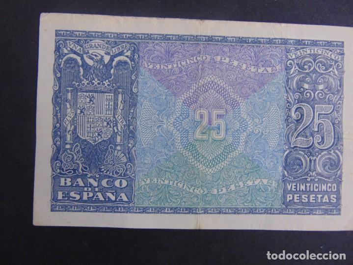 Billetes espa&ntilde;oles: 25 PESETAS DE 1940 MBC - Foto 2