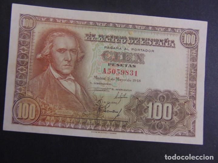Billetes espa&ntilde;oles: 100 PESETAS 1948 MBC+ - Foto 1