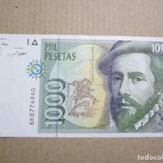 Billetes españoles: 1000 PESETAS DE 1992 SERIE 6K-940 SC-