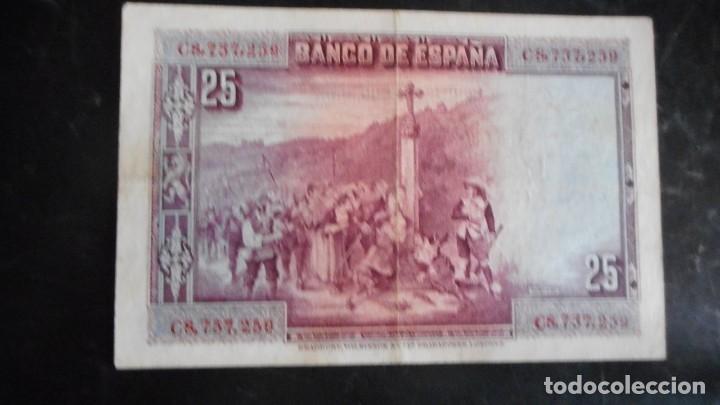 Billetes espa&ntilde;oles: 25 PESETAS 1928 MBC+ - Foto 2