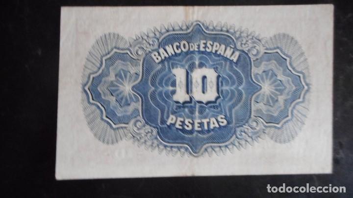 Billetes espa&ntilde;oles: 10 PESETAS 1935 MBC+ - Foto 2