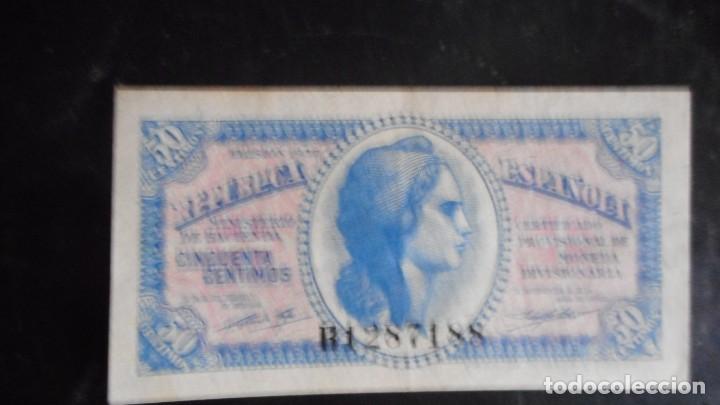 Billetes espa&ntilde;oles: 50 CENTIMOS 1937 EBC+ - Foto 1