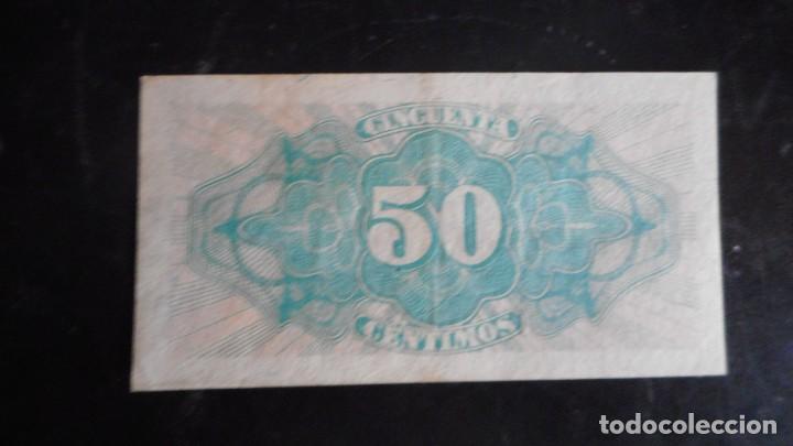 Billetes espa&ntilde;oles: 50 CENTIMOS 1937 EBC+ - Foto 2