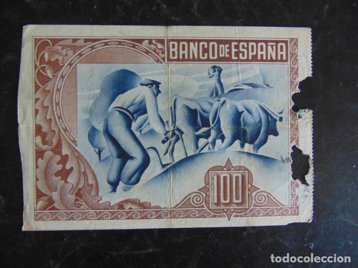 Billetes espa&ntilde;oles: 100 PESETAS 1937 . BILBAO. - Foto 2