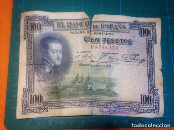 Billetes espa&ntilde;oles: 100 pesetas 1925 - Foto 1