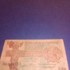 Billetes españoles: BILLETE REPÚBLICA 1937
