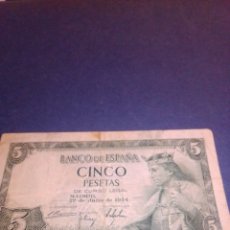 Billetes españoles: BILLETE 5 PESETAS 1954
