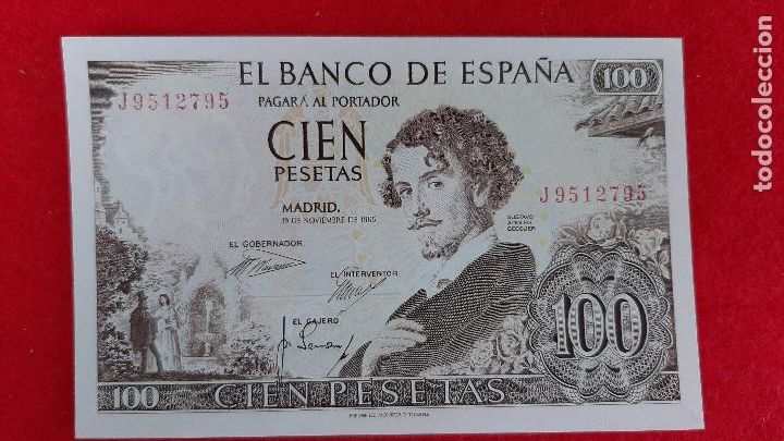 Billets espagnols: BILLETE 100 PESETAS 1965 SERIE J SIN CIRCULAR ORIGINAL T795