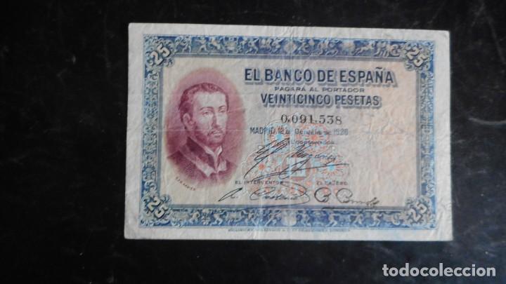 Billetes espa&ntilde;oles: 25 pesetas 1926 MBC - Foto 1