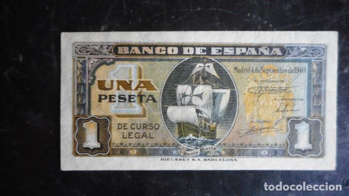 Billetes espa&ntilde;oles: 1 PESETA SEP 1940 EBC - Foto 1