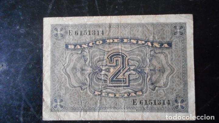 Billetes espa&ntilde;oles: 2 PESETAS ABRIL 1938 - Foto 2