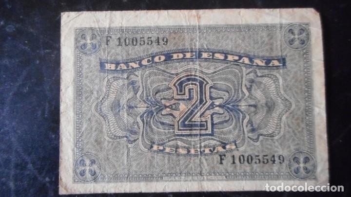 Billetes espa&ntilde;oles: 2 PESETAS ABRIL 1938 - Foto 2
