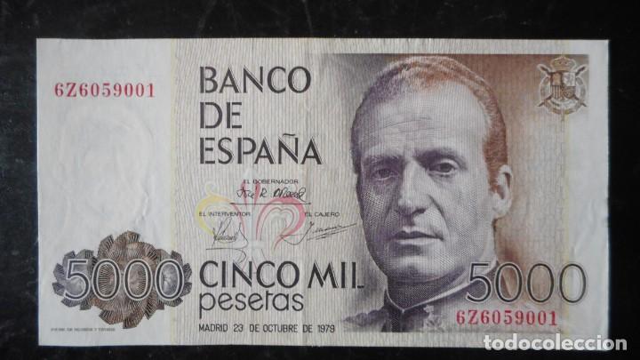 Billetes espa&ntilde;oles: 5000 PESETAS 1979 (EBC+) - Foto 1