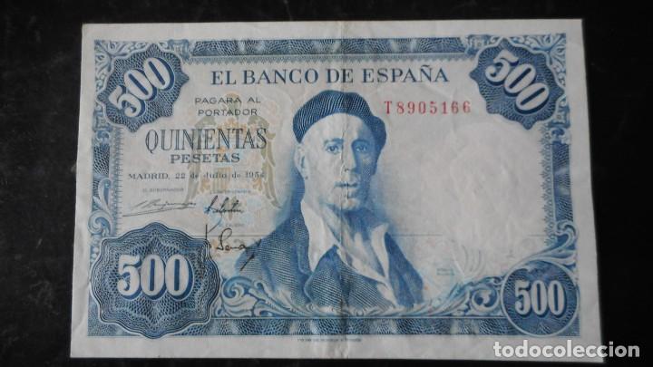 Billetes espa&ntilde;oles: 500 PESETAS 1954 (MBC++/EBC) - Foto 1