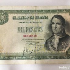 Billetes españoles: BANCO DE ESPAÑA, MIL PESETAS 1949