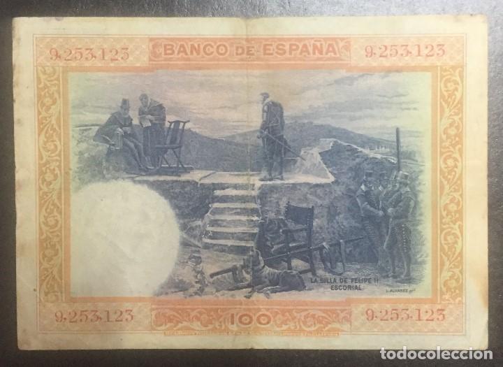 Billetes espa&ntilde;oles: 100 PTS 1 julio 1925 SIN SERIE BC - Foto 2