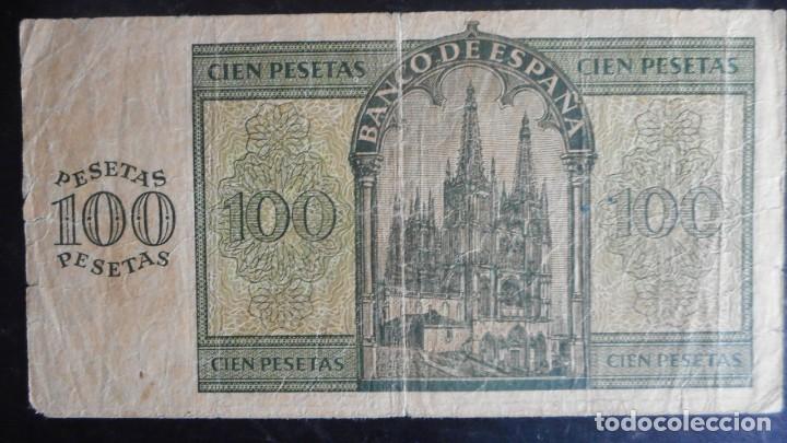 Billetes espa&ntilde;oles: 100 PESETAS 1936 MBC- - Foto 2