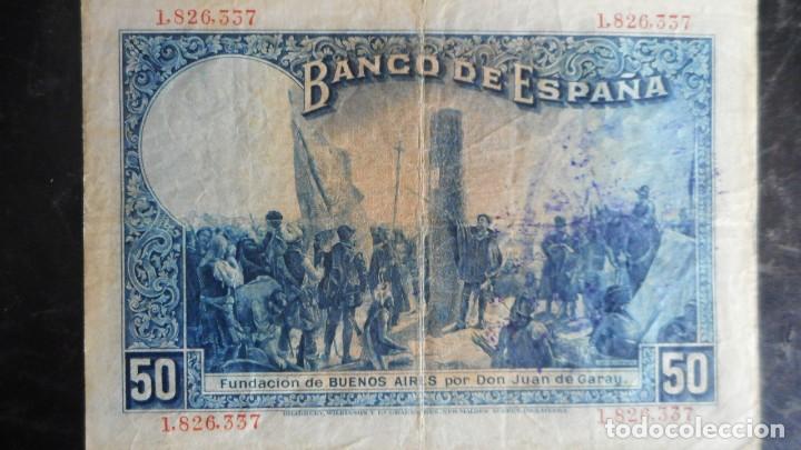 Billetes espa&ntilde;oles: 50 PESETAS 1927 MBC - Foto 2