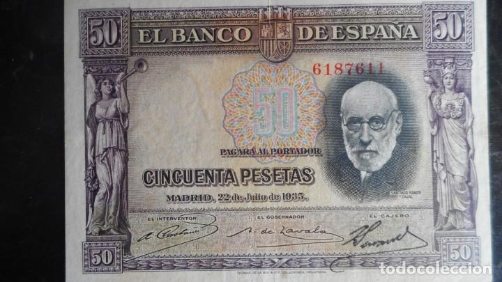 Billetes espa&ntilde;oles: 50 PESETAS 1935 EBC - Foto 1
