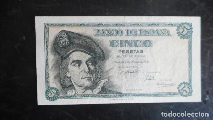 Billetes espa&ntilde;oles: 5 PESETAS 1948 EBC - Foto 1