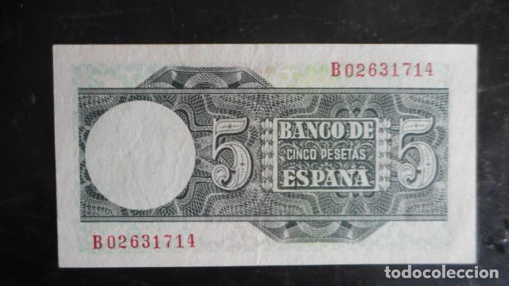 Billetes espa&ntilde;oles: 5 PESETAS 1948 EBC - Foto 2