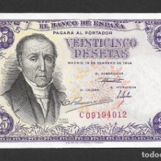 Billetes españoles: 25 PESETAS 1946 SERIE C S/C. Lote 239959255
