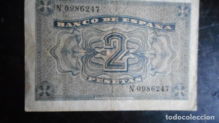 Billetes espa&ntilde;oles: 2 PESETAS ABRIL 1938 . MBC+ - Foto 2